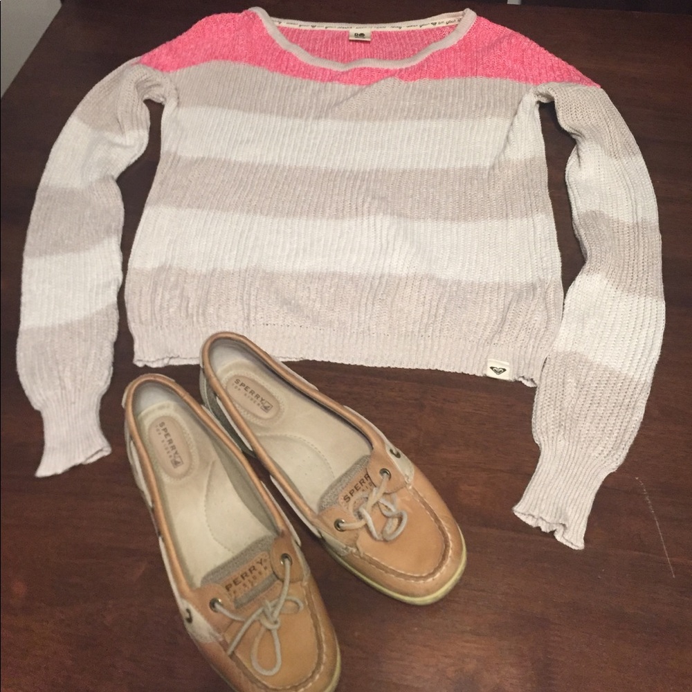 ROXY  Striped Sweater Size Small